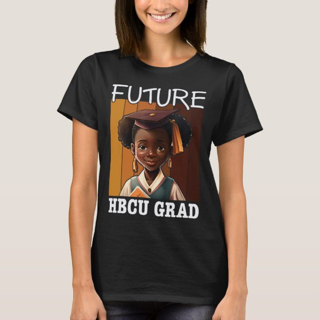 Future HBCU Grad History Black College Youth Kids  T Shirt (Framsida)
