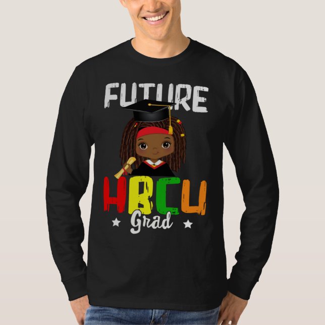 Future HBCU Grad Melanin Afro Black Girl College G T Shirt (Framsida)