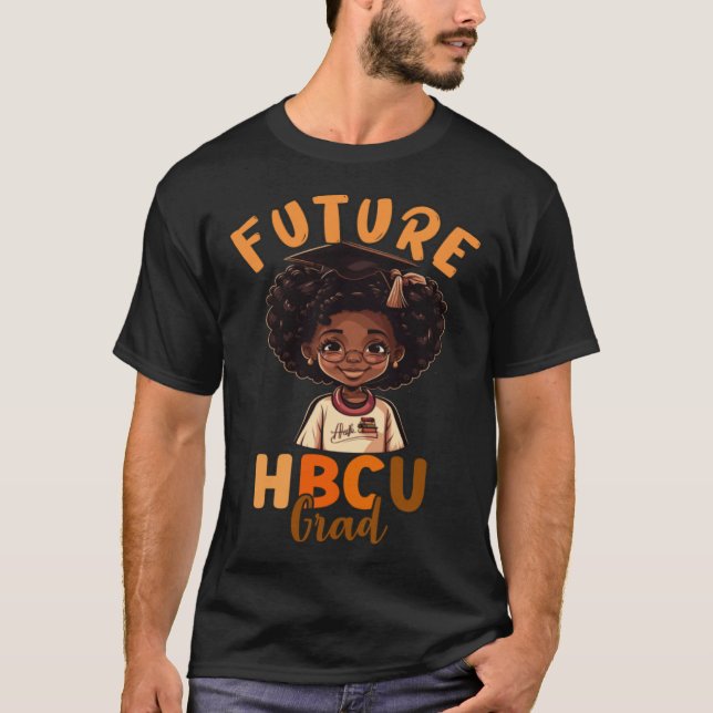 Future HBCU Graduate Afro Black College Graduation T Shirt (Framsida)