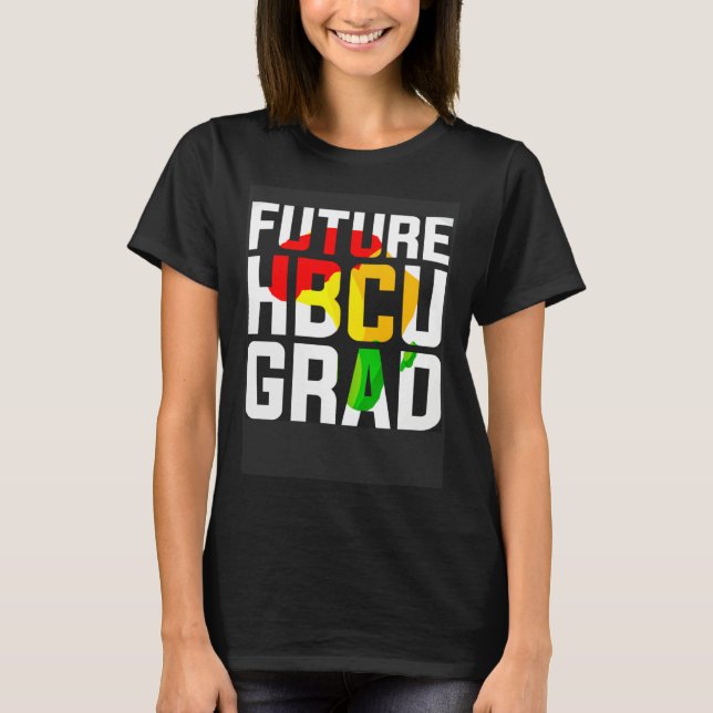 Future Hbcu Graduate Afro Black Girls College Grad T Shirt (Framsida)