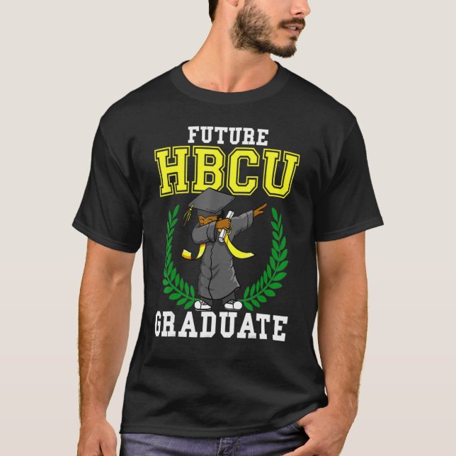 Future HBCU Graduation Shirt Black College Dabbing T Shirt (Framsida)