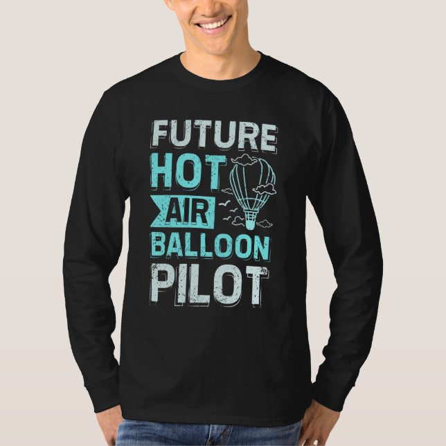 Future Hot Air Balloon T Shirt (Framsida)