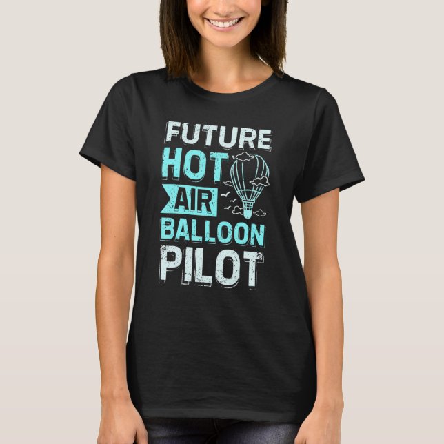 Future Hot Air Balloon T Shirt (Framsida)