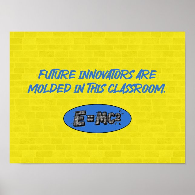 Future Innovators Molded Here | Science Classroom Poster (Framsidan)