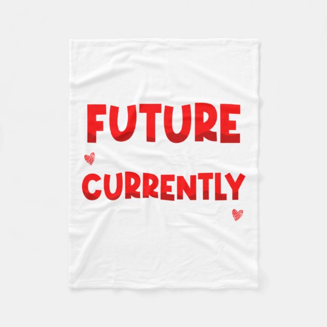 Future Ladies Man Current Mamas Boy Valentines D  Fleecefilt (Framsidan)