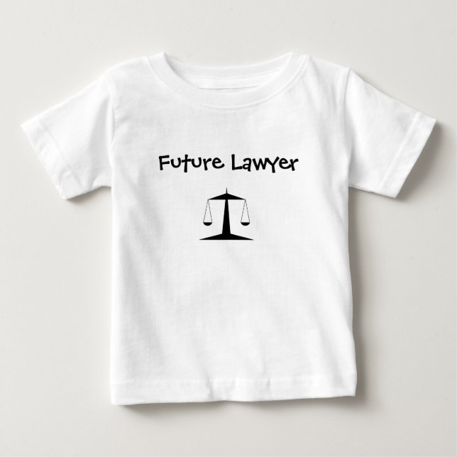 "Future Lawyer" Baby Shirt Tee (Framsida)