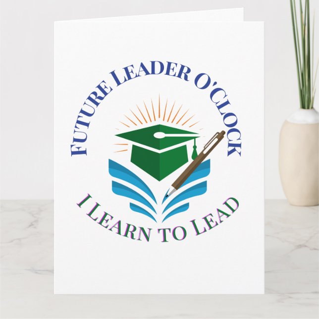 Future Leader O'Clock – Lär dig att leda | Motivat Kort (Framsida)