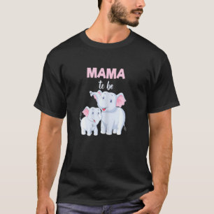 Future Mamma Elephant Mamma Baby Shower Girl T Shirt