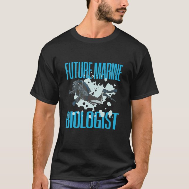 Future Marine Biologist Bacteria Biologist T Shirt (Framsida)
