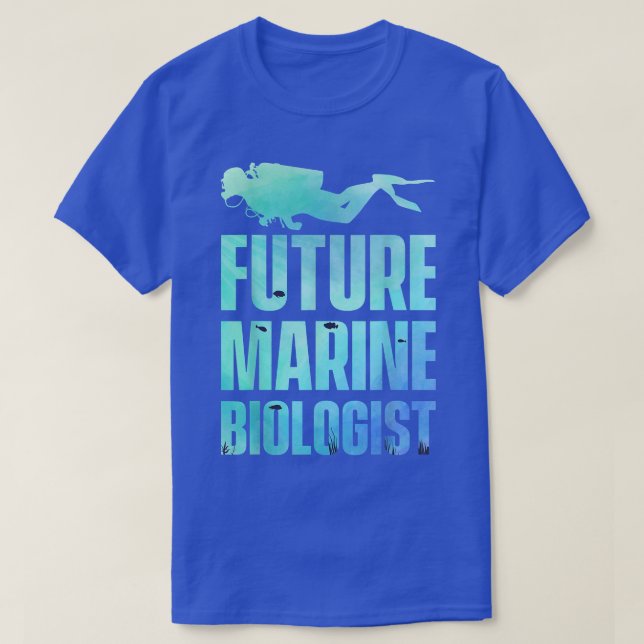 Future Marine Biologist Biology Ocean Science Stud T Shirt (Design framsida)