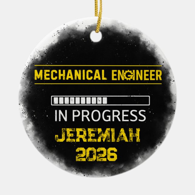 Future Mechanical Engineer Ceramic Ornament (Framsidan)