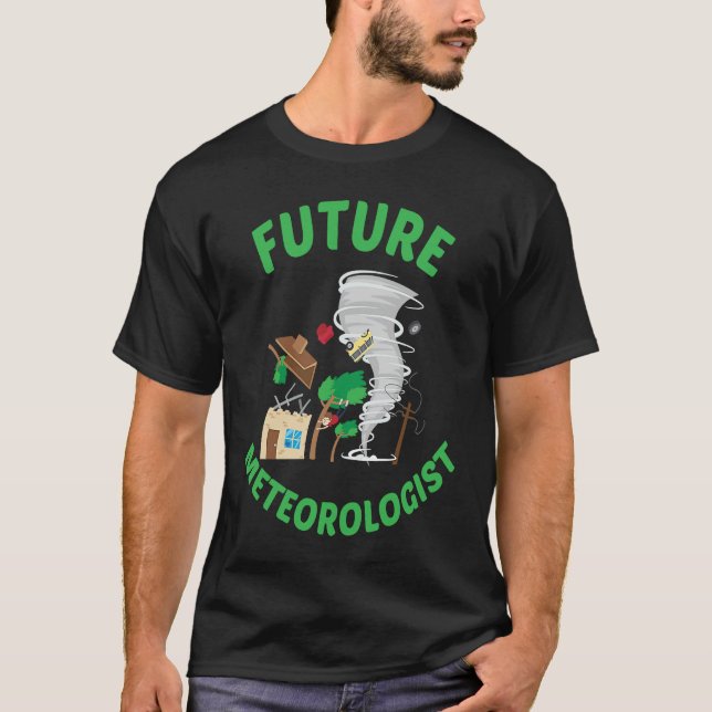 Future Meteorologist Kid Cute Weather Forecast Met T Shirt (Framsida)