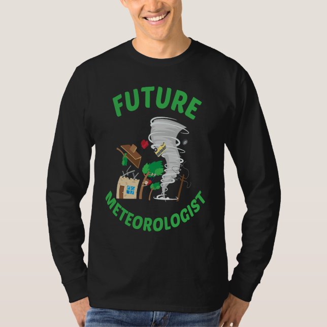 Future Meteorologist Kid Cute Weather Forecast Met T Shirt (Framsida)