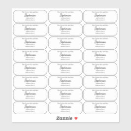 Future Mr and Mrs Return Address Transparent  Klistermärken