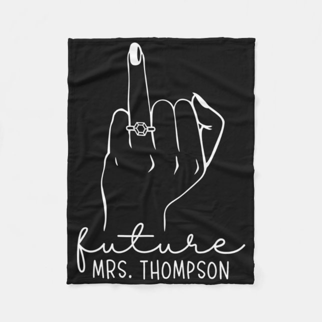 Future Mrs. Thompson New Bridal To Be Fiance Bache Fleecefilt (Framsidan)