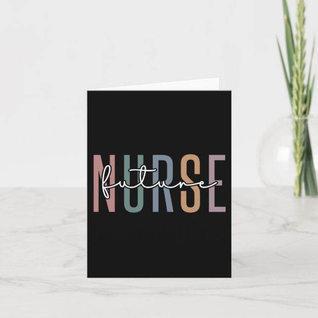 Future Nurse | Nurse in training gifts Kort (Framsida)