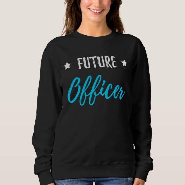Future Officer  Policeman or Policewoman T Shirt (Framsida)