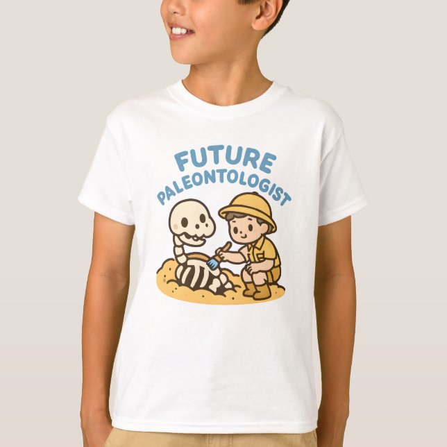 Future Paleontologist Shirt for Kids T (Framsida)