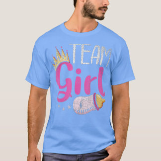 Future Parents Team Girl Baby Announcement Gender  T Shirt