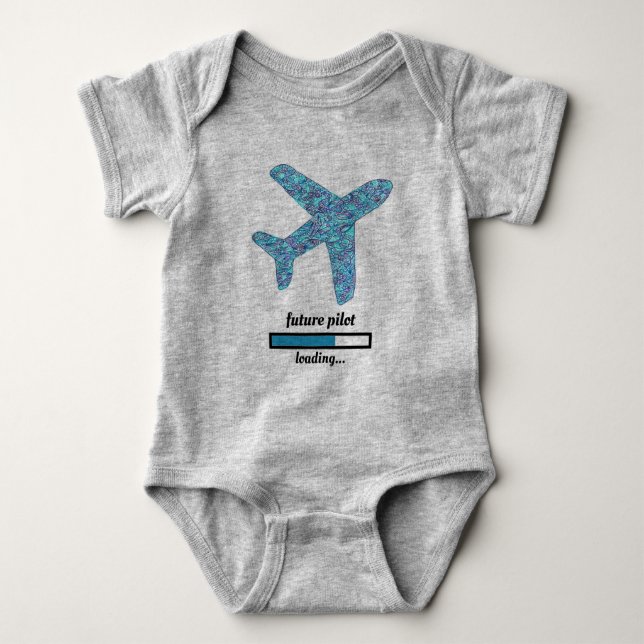 "Future Pilot"-flygplan  T Shirt (Framsida)