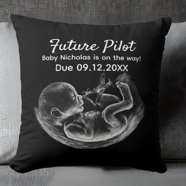 Future Pilot Pregnancy Announcement Funny Aviation Kudde