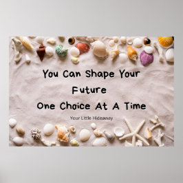 "Future" Positive Quotation "Wall art & Poster" Poster