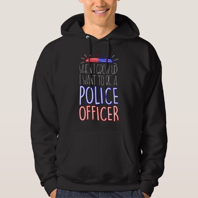 Future Presentidé för Polisman Patriotisk Polis Hoodie (Framsida)