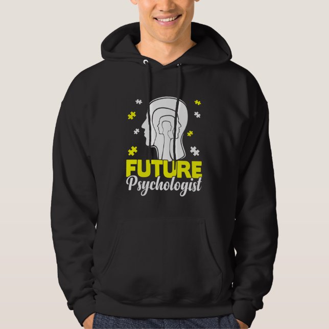 Future Psychologist School Psychology Student Grap Hoodie (Framsida)