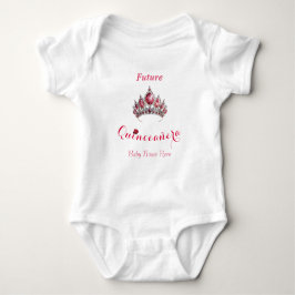 "Future Quinceañera" med Tiara och Baby Namn T Shirt