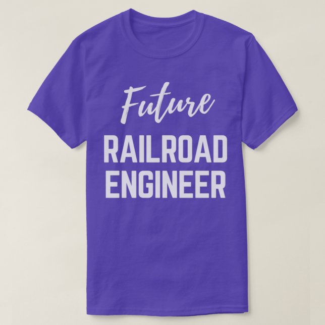 Future Railroad Engineer T Shirt (Design framsida)