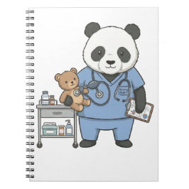 Future RN Panda: Adorable Medical Student Anteckningsbok