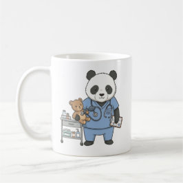 Future RN Panda: Adorable Medical Student Kaffemugg