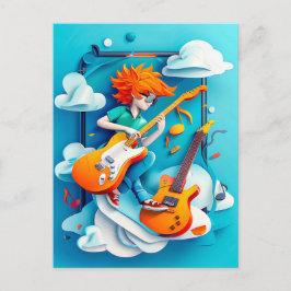 Future Rockstar Dream för barn Helg Vykort