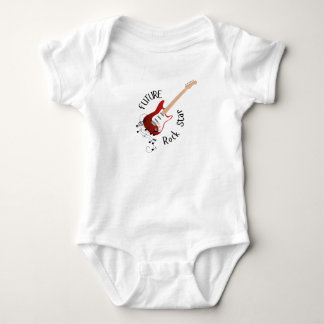 "Future Rockstjärna" Red Baby One-Biet T Shirt