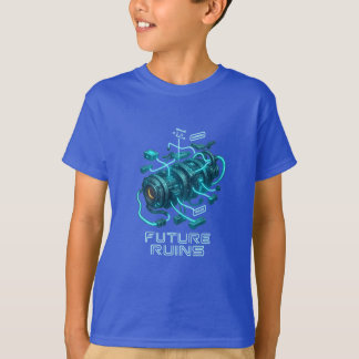 FUTURE RUINS – Lysande cybermotor design T Shirt