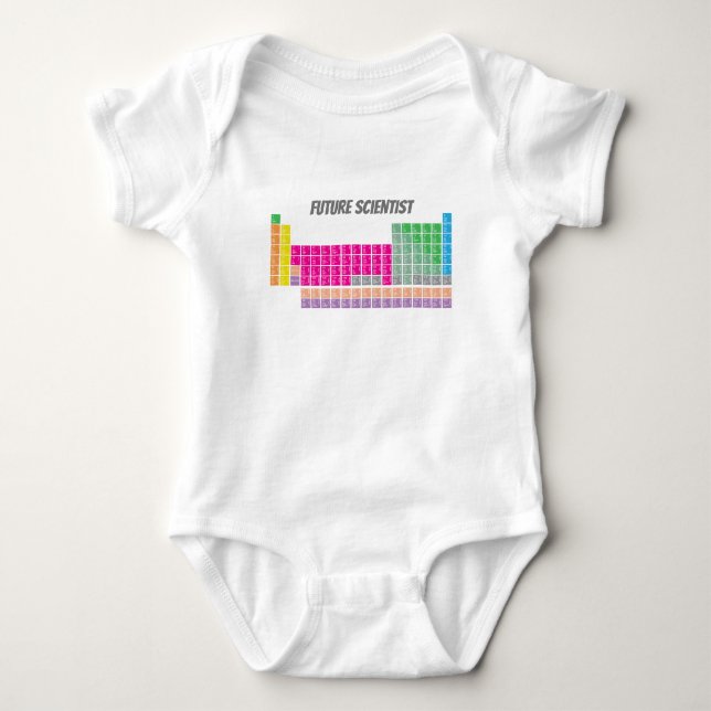 Future Scientist Periodic Bord T-Shirt (Framsida)