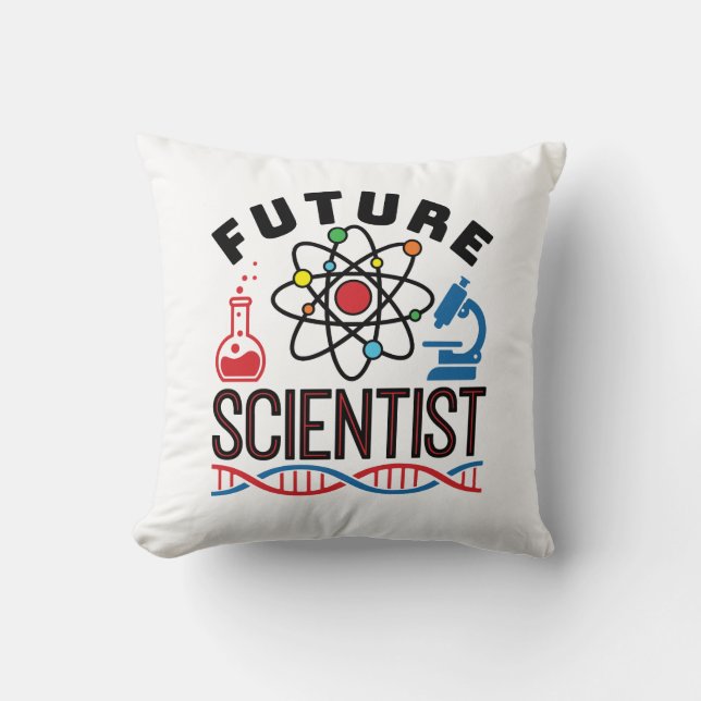 Future Scientist Science Älskare STEM Kudde (Framsida)