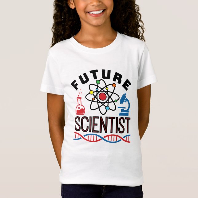 Future Scientist Science Älskare STEM T Shirt (Framsida)