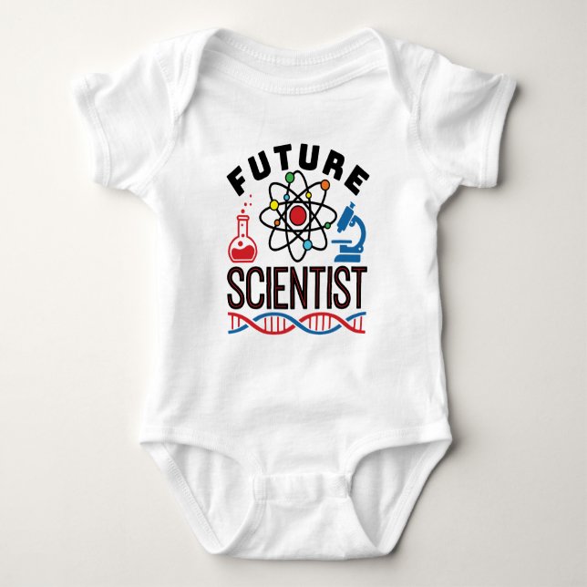 Future Scientist Science Älskare STEM T Shirt (Framsida)
