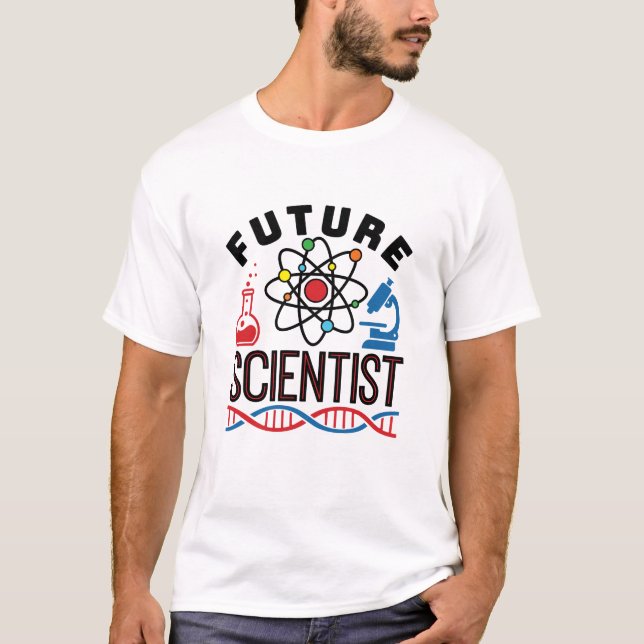 Future Scientist Science Älskare STEM T Shirt (Framsida)
