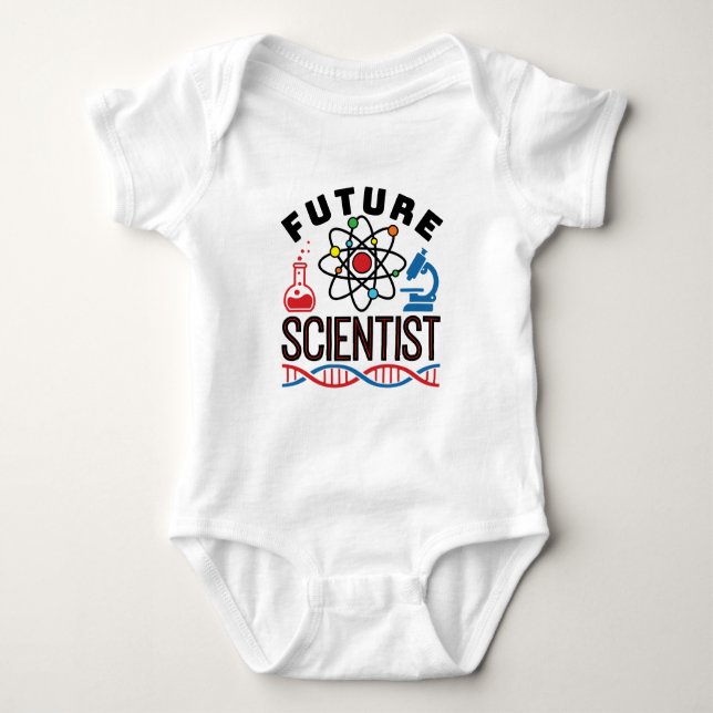 Future Scientist Science Älskare STEM T Shirt (Framsida)