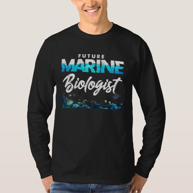 Future Sea Biologist Ocean Student T Shirt (Framsida)