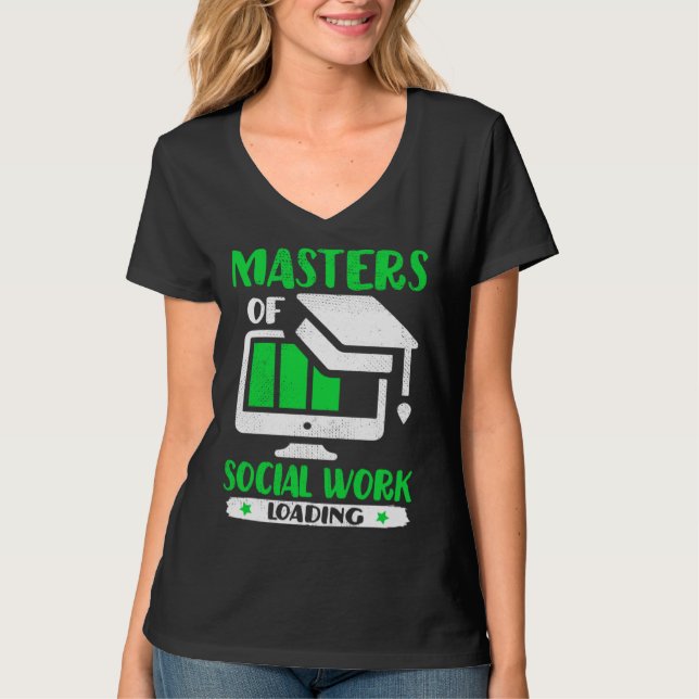 Future Social Worker Masters Of Social Work MSW Gr T Shirt (Framsida)