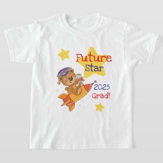 Future Star Studenten T-Shirt - 2025 Grad Rocket