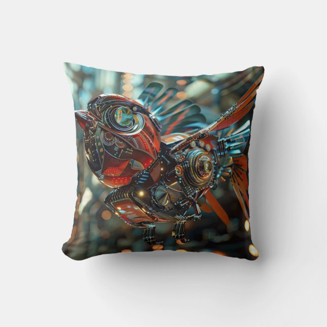 Future super powered electronic sparrow kudde (Framsida)