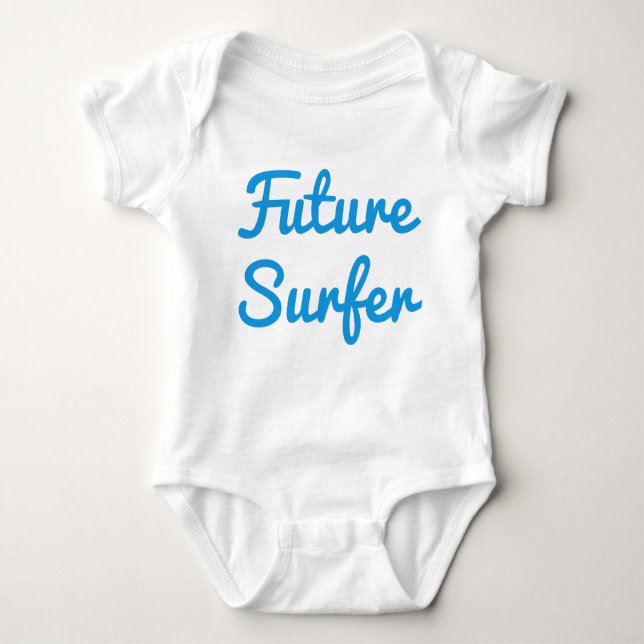 Future Surfer Baby Bodykostdräkt T Shirt (Framsida)