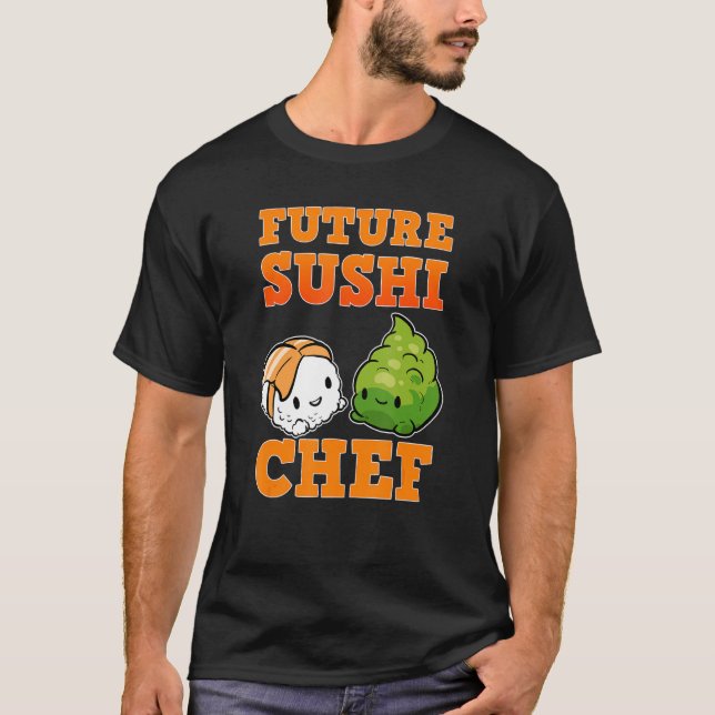 Future Sushi Chef T Shirt (Framsida)