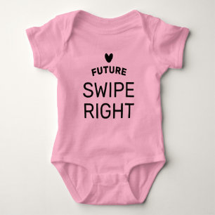 Future Swipe Right babyblus för nyfödd flicka T Shirt