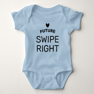 Future Swipe Right babybodysuit för nyfödd pojke T Shirt