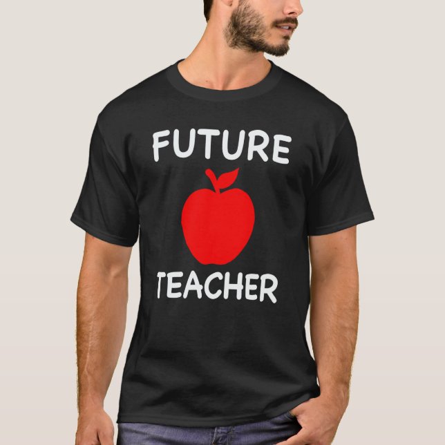 Future Teacher Cute Teaching Education Student T Shirt (Framsida)